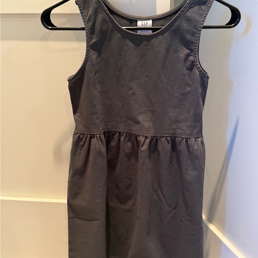 GAP Gray Scoop Neck Sleeveless Sundress
